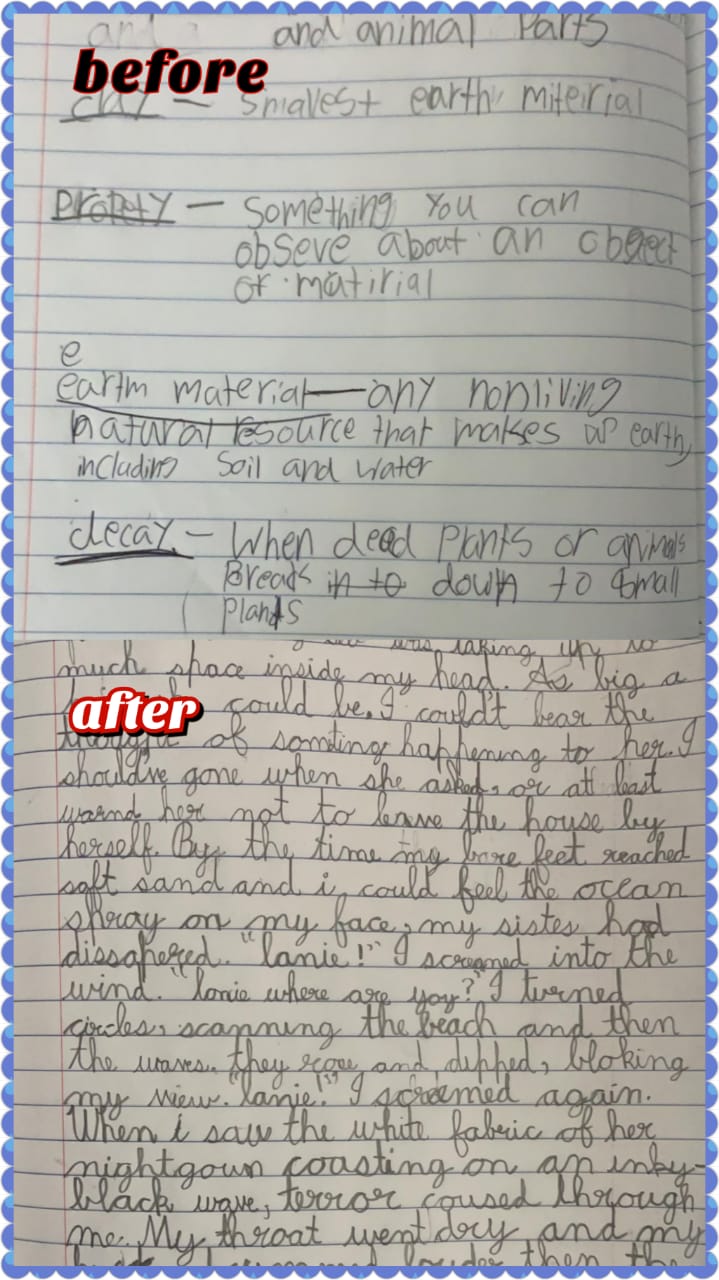 Former Student Handwriting Improvement - Twentieth slide